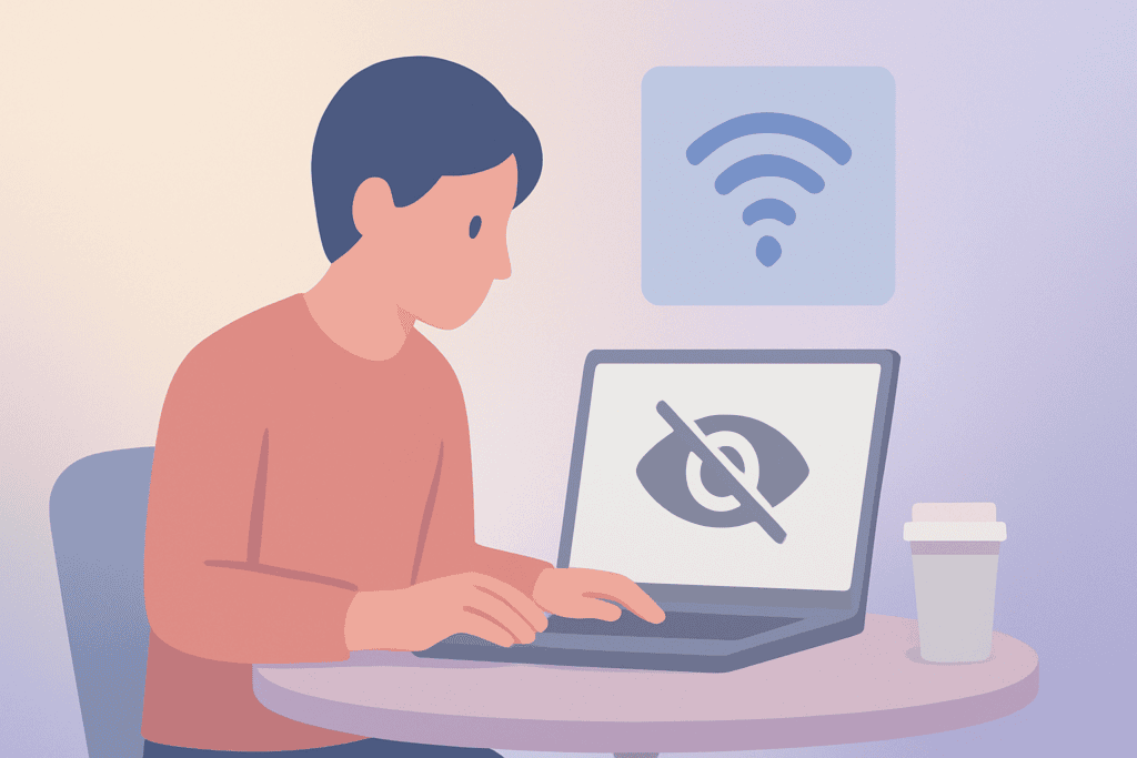 問います。あなたは今、カフェのフリーWi-Fiで何気なくネット接続していませんか？その通信、実は丸見えかもしれません…