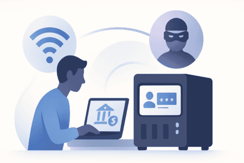 フリーWi-Fiでネットバンキングを開いたことはありますか?その一瞬で、あなたの個人情報は丸見えです。自宅のNASに…
